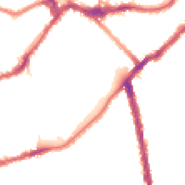 Night-time road noise heatmap for SW6 4AZ