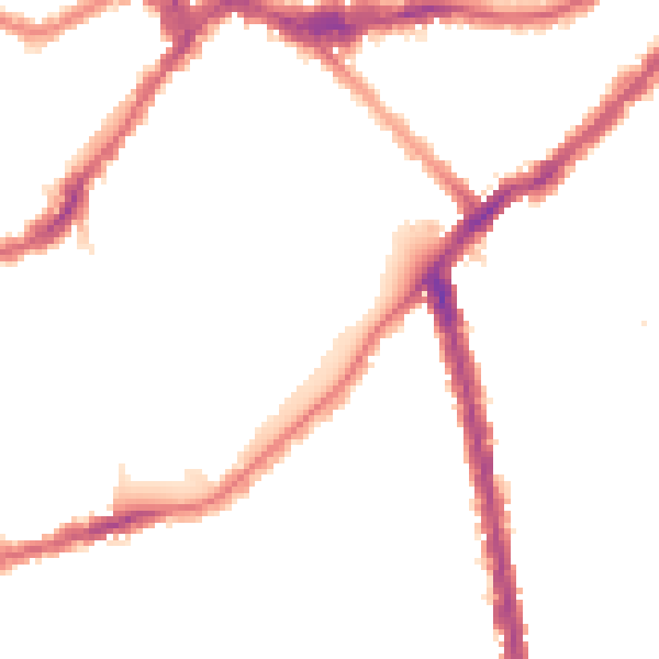 Night-time road noise heatmap for SW6 4BA