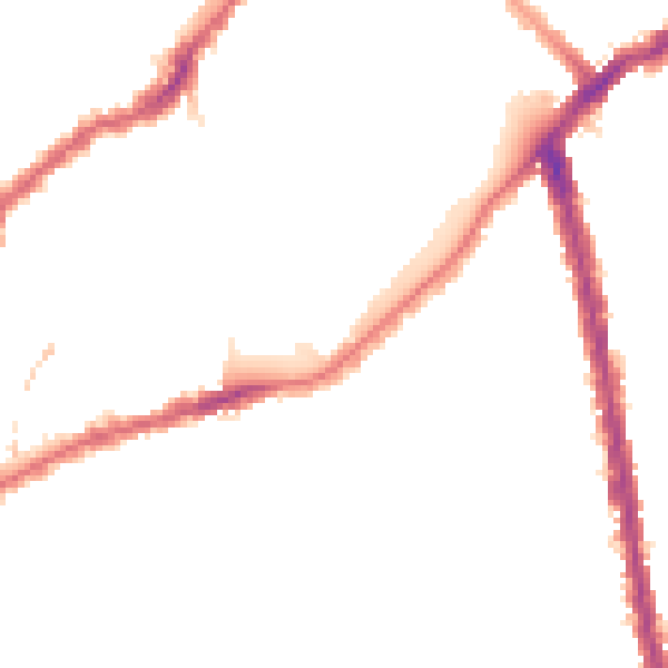 Night-time road noise heatmap for SW6 4BU