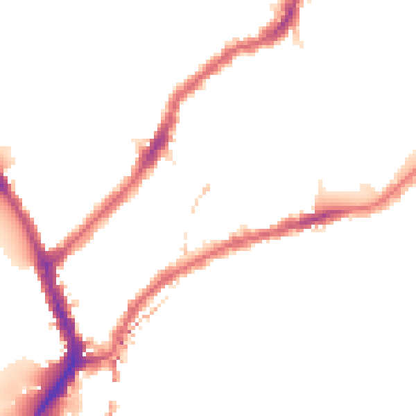 Night-time road noise heatmap for SW6 4EL