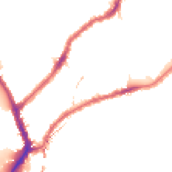 Night-time road noise heatmap for SW6 4ER