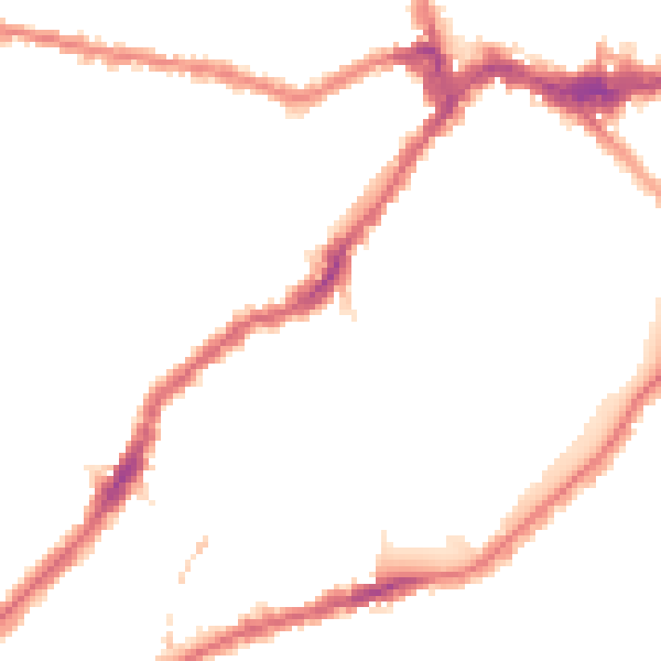 Night-time road noise heatmap for SW6 4HW