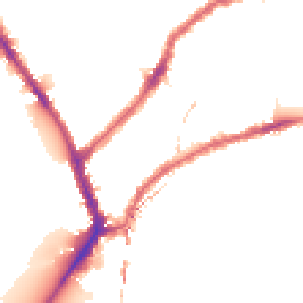 Night-time road noise heatmap for SW6 4LG