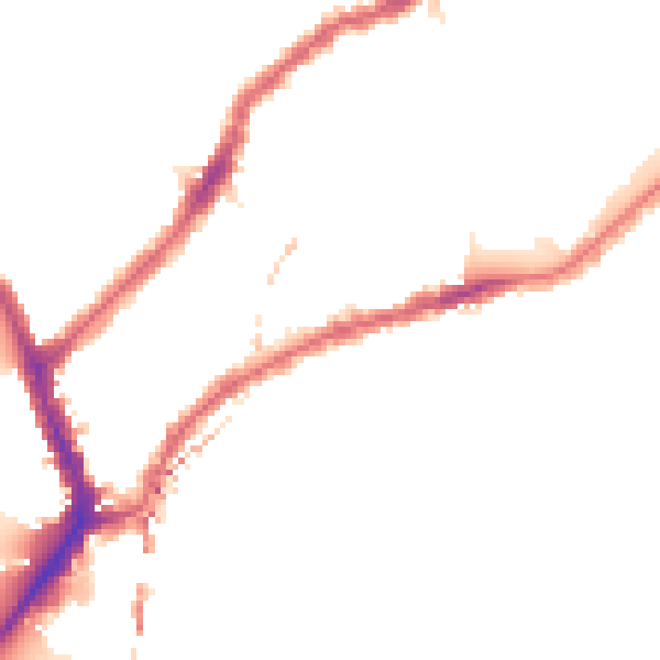 Night-time road noise heatmap for SW6 4LP