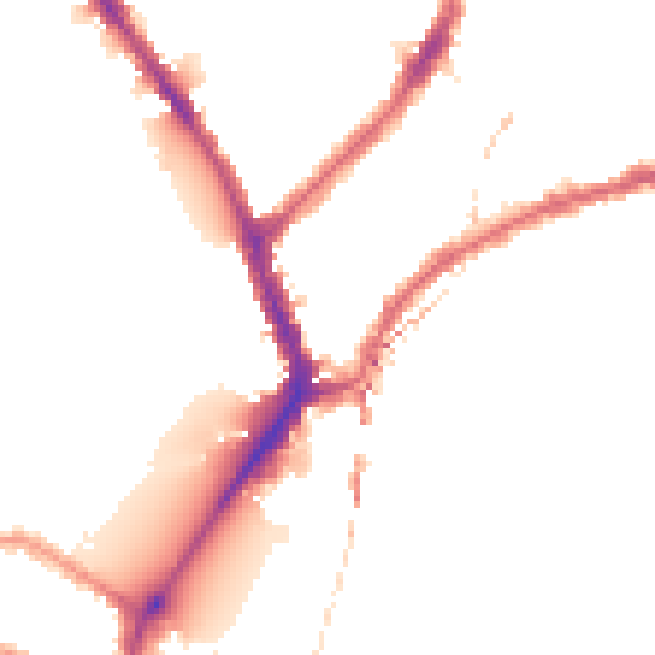 Night-time road noise heatmap for SW6 4NU
