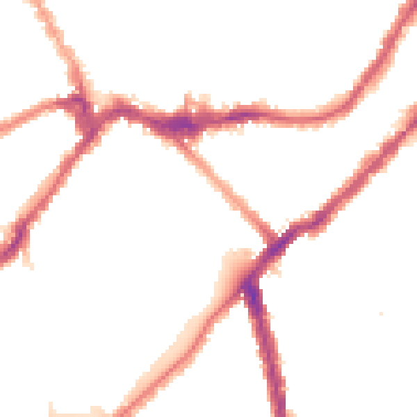 Night-time road noise heatmap for SW6 4PX