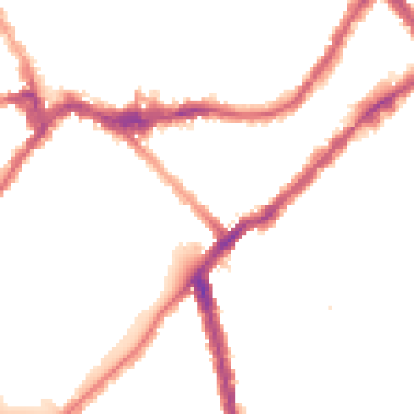 Night-time road noise heatmap for SW6 4QL