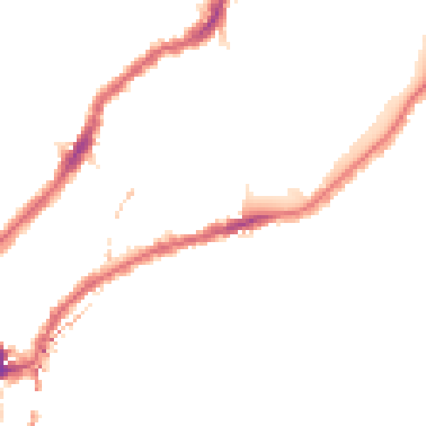 Night-time road noise heatmap for SW6 4UF