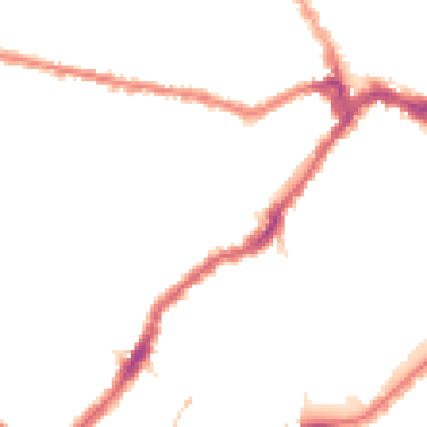 Night-time road noise heatmap for SW6 5BJ