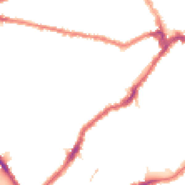 Night-time road noise heatmap for SW6 5DP
