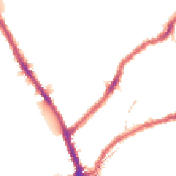 Night-time road noise heatmap for SW6 5LL