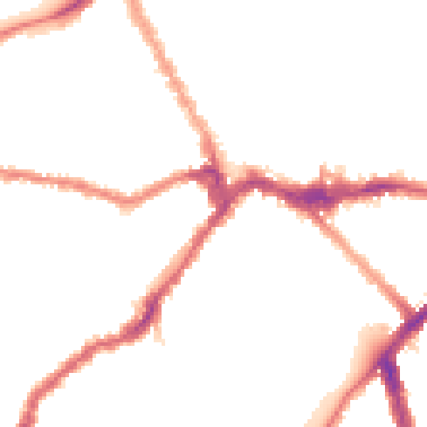 Night-time road noise heatmap for SW6 5NJ