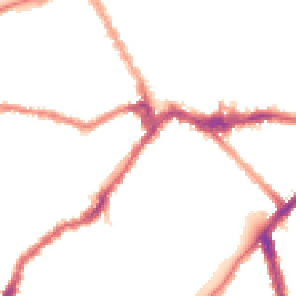 Night-time road noise heatmap for SW6 5PU