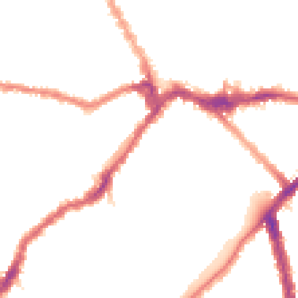 Night-time road noise heatmap for SW6 5QG
