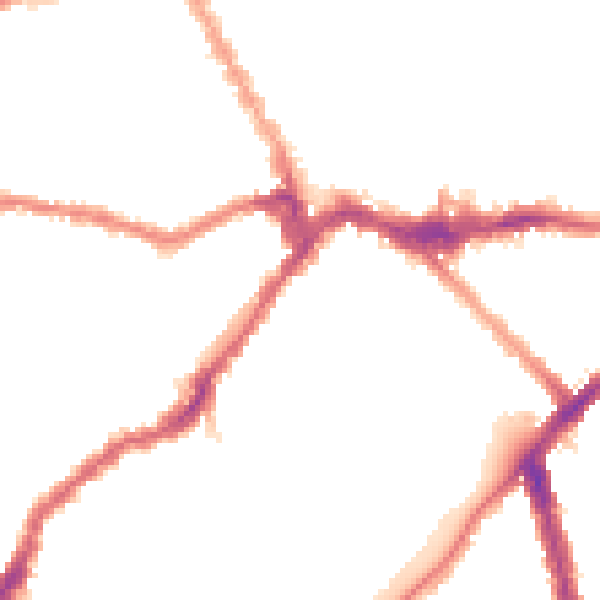 Night-time road noise heatmap for SW6 5QH