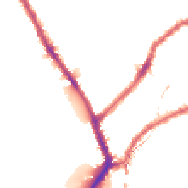 Night-time road noise heatmap for SW6 5SP