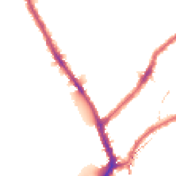 Night-time road noise heatmap for SW6 5SR