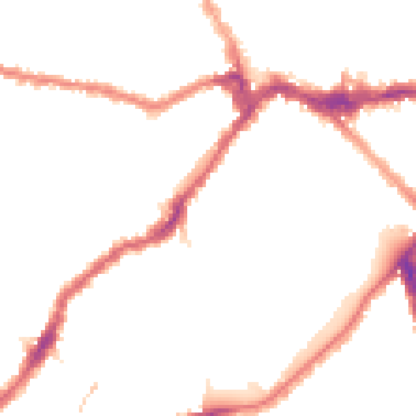 Night-time road noise heatmap for SW6 5TJ