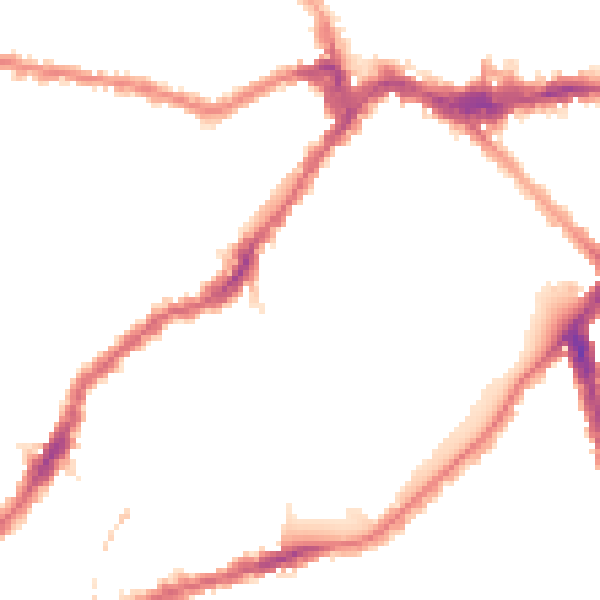 Night-time road noise heatmap for SW6 5TW