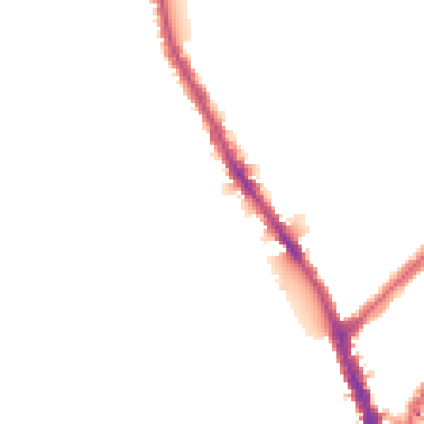 Night-time road noise heatmap for SW6 6EL