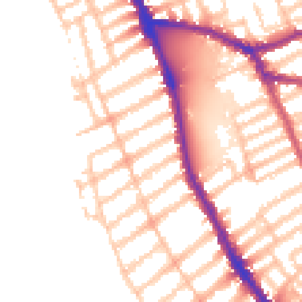 Daytime road noise heatmap for SW6 6JT