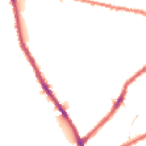 Night-time road noise heatmap for SW6 6RH