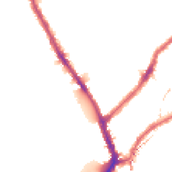 Night-time road noise heatmap for SW6 6SY