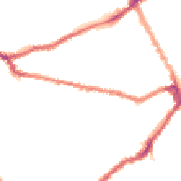 Night-time road noise heatmap for SW6 7EE