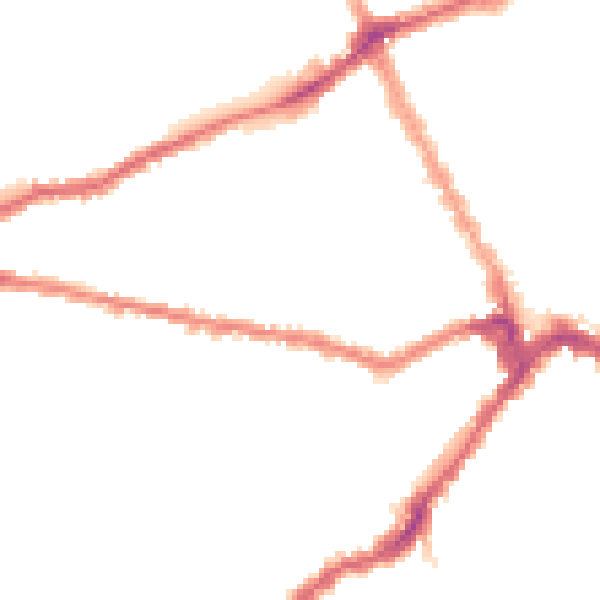 Night-time road noise heatmap for SW6 7EQ