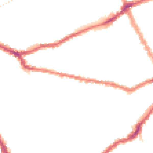 Night-time road noise heatmap for SW6 7HT