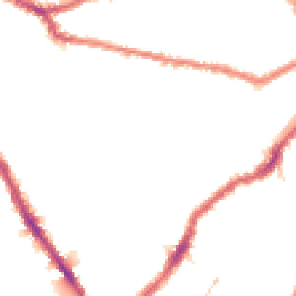 Night-time road noise heatmap for SW6 7JH
