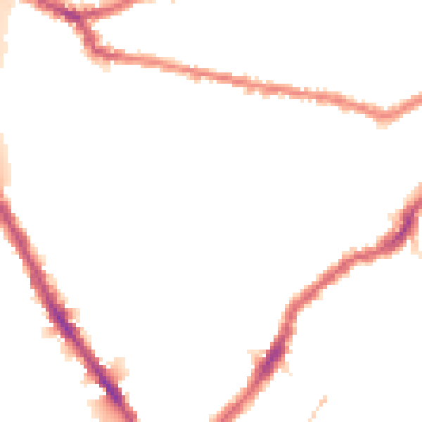 Night-time road noise heatmap for SW6 7JN