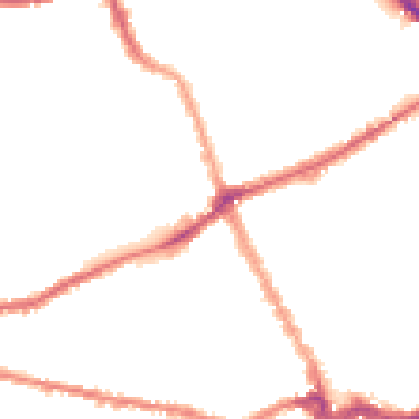 Night-time road noise heatmap for SW6 7SR