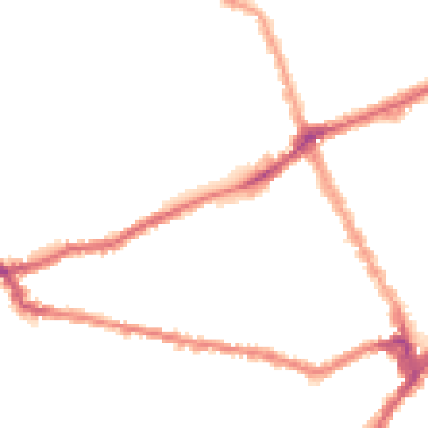 Night-time road noise heatmap for SW6 7TJ