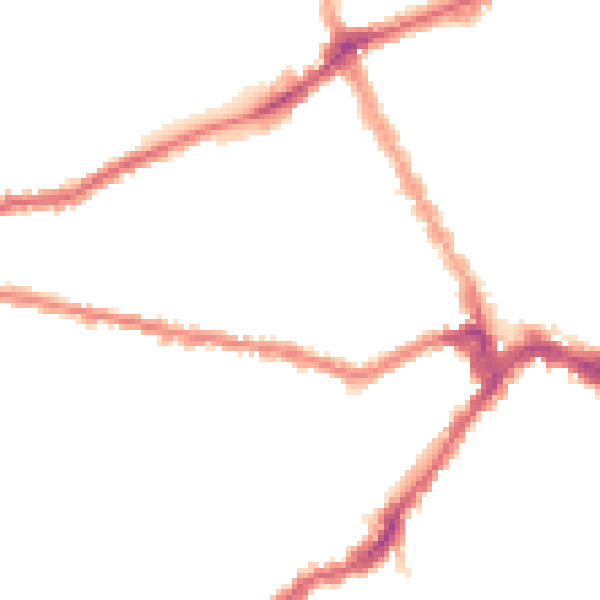 Night-time road noise heatmap for SW6 7TY