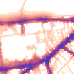 Daytime road noise heatmap for SW7 1AA