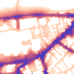 Daytime road noise heatmap for SW7 1AD