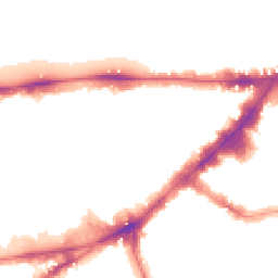 Night-time road noise heatmap for SW7 1AN