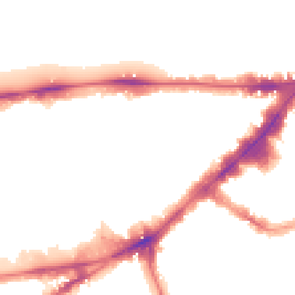 Night-time road noise heatmap for SW7 1AP
