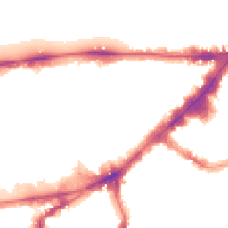 Night-time road noise heatmap for SW7 1AQ