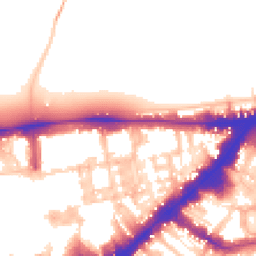 Daytime road noise heatmap for SW7 1AY