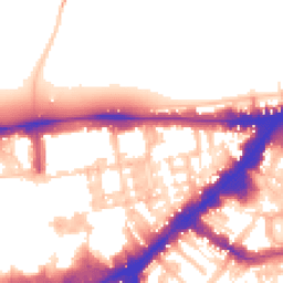 Daytime road noise heatmap for SW7 1BB
