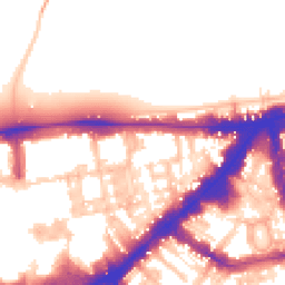 Daytime road noise heatmap for SW7 1BH