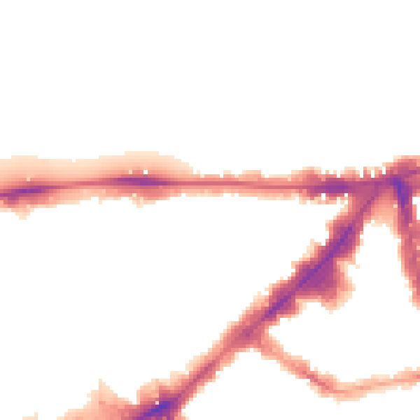 Night-time road noise heatmap for SW7 1BH