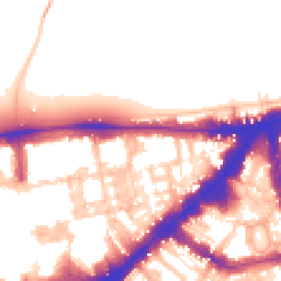 Daytime road noise heatmap for SW7 1BQ