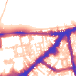 Daytime road noise heatmap for SW7 1BX