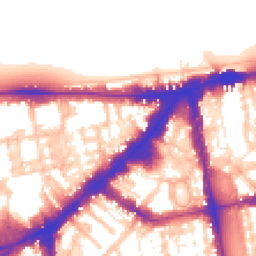 Daytime road noise heatmap for SW7 1DT