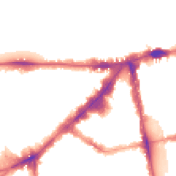 Night-time road noise heatmap for SW7 1DT