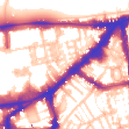 Daytime road noise heatmap for SW7 1EG