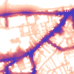Daytime road noise heatmap for SW7 1EJ